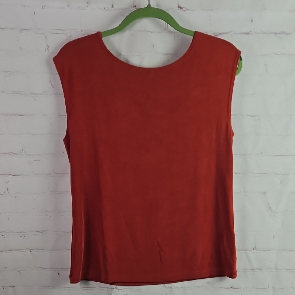Coldwater Creek Women's M Sleeveless Top - Rust